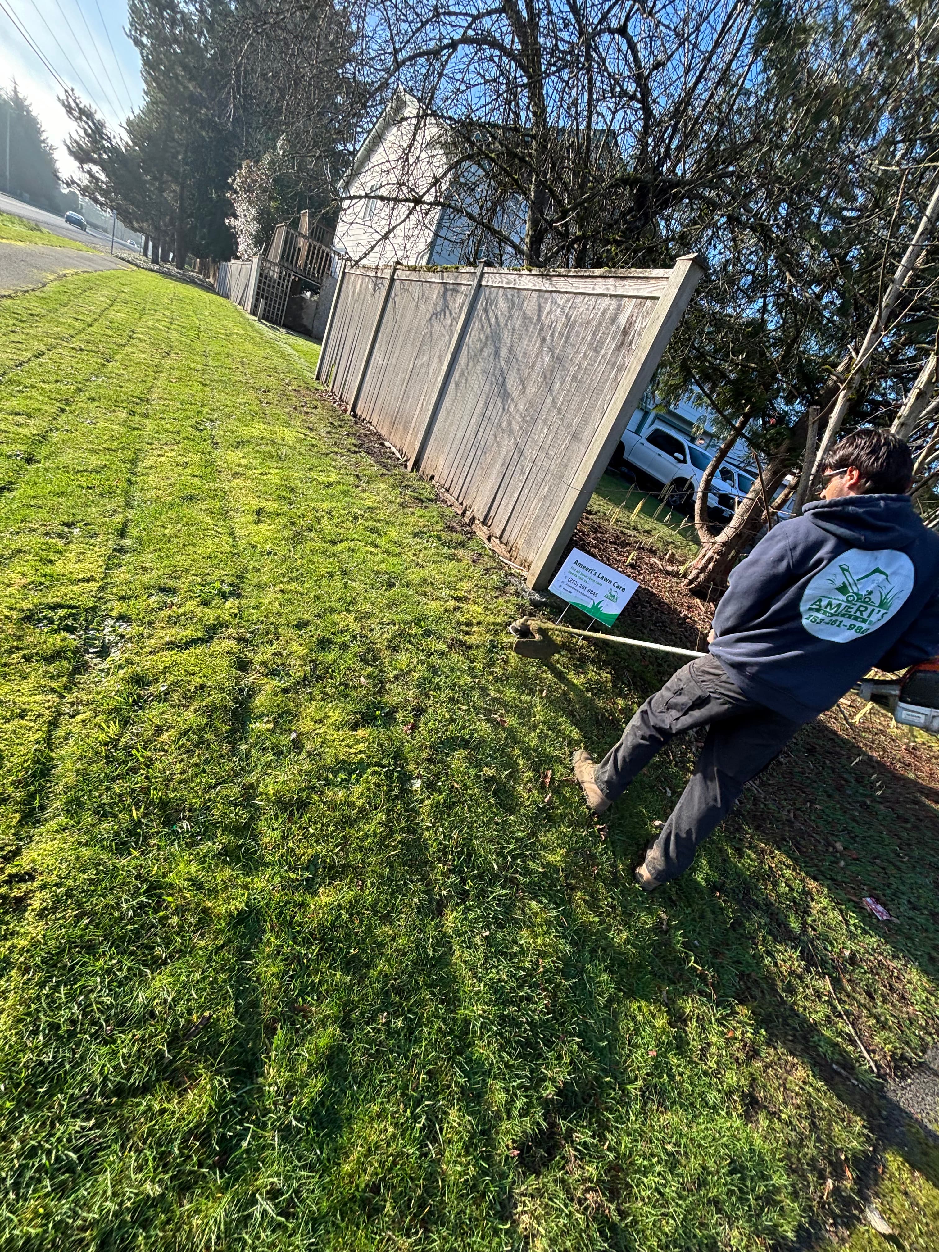 Beautiful lawn transformation by Ameeri's Lawncare